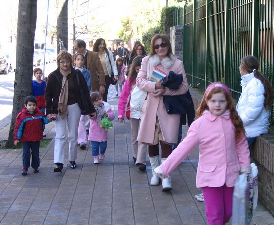Familias que van llegando